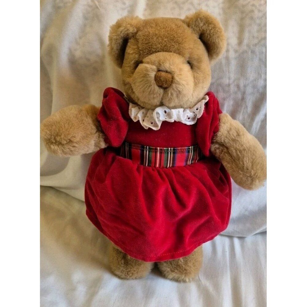 Vintage Commonwealth Plush Berkshire Teddy Bear 12" Stuffed Animal Toy 1990